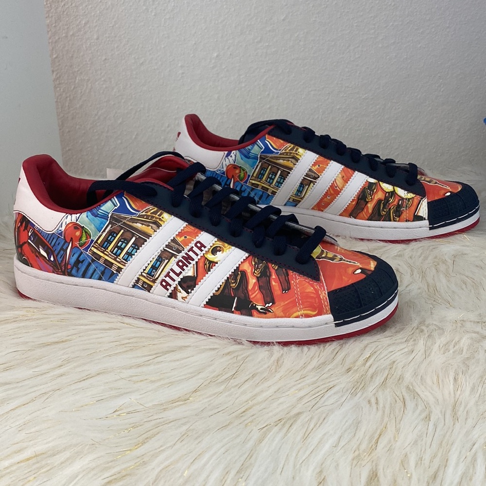 Adidas Mens Half Shells Lo Citie Atlanta Sneakers